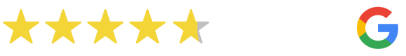 4.7/5 stars on google