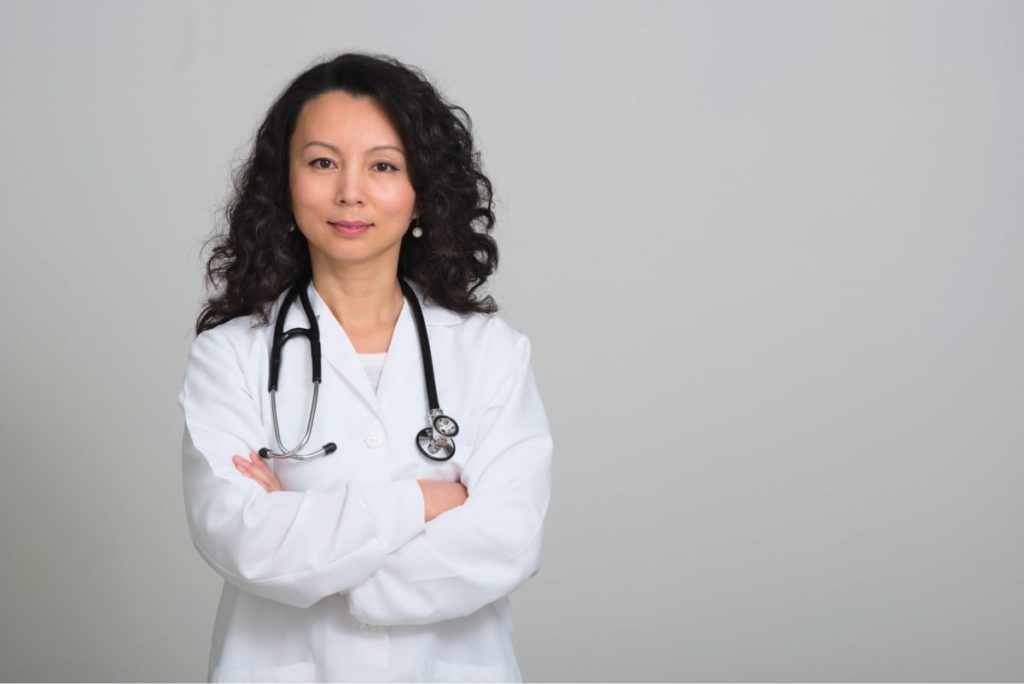 Female doctor with stethoscope