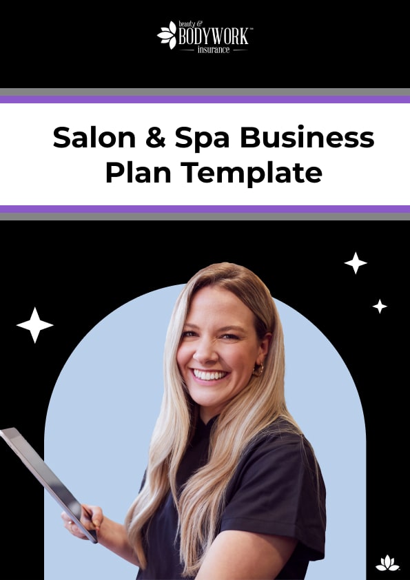 image of salon and spa business plan template