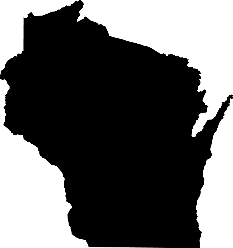 Silhouette of WI state