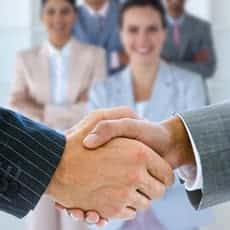 men shaking hands